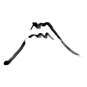 Mount Fuji No8 - Fuji-hegy sumi-e