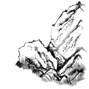 Mountain No1 - Hegy sumi-e