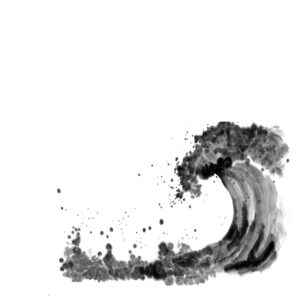 Wave No2 - Nagy hullám sumi-e